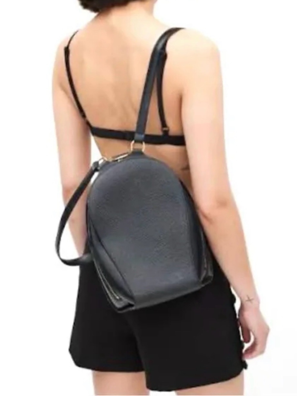 Louis Vuitton Sleek Black Backpack (Epi Mabillon Backpack)